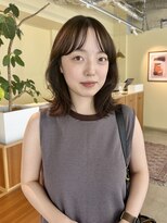 ロジェ(loje)&nbsp;20代30代40代　ミディアムレイヤー/ミルクブラウン
