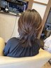 【セミロング/鎖骨】カット＋酢酸ヘアカラー＋髪と地肌のクレンジング