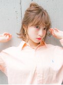 ゆるふわアレンジも可愛いミディ♪