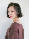 ショートボブの外ハネが可愛い！