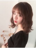 【myonsil】韓国ヘア☆オルチャンボブラベンダーブラウンカラー