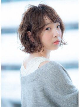 ユニックス Mark Is みなとみらい店(UNIX) 【UNIXみなとみらい】モカブラウン小顔ボブ【20代30代40代】