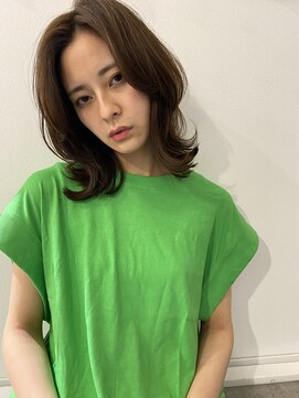 アンス 大阪梅田(ANs.) 20代30代40代50代小顔ミディアム外ハネボブアッシュ