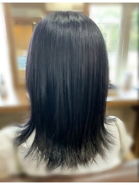 プレッソヘアー Presso hair イルミナカラー　青むらさき色
