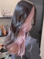 ペレ 渋谷(PELE)&nbsp;K129_ホワイトピンク×ブラック ブリーチ2回~