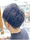 MEN'S HAIR &nbsp;センターパート　ツイストスパイラル　コンマヘア