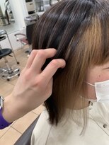 リー 甲子園(Lee) インナーカラー × ベージュ