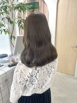 ヘアー アイス カンナ(HAIR ICI Canna) 【Mayumi】ブリーチなしダブルカラーオリーブベージュ