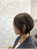 ハイライトショートボブ