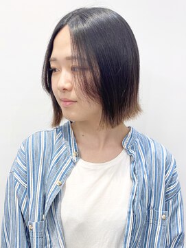 モリオフロムロンドン 松戸店(Morio from London) 【松戸 石山】外ハネボブ切りっぱなしボブインナーカラー