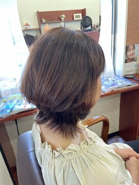 ビーヘア(be hair) アッシュブラウン×くびれボブ