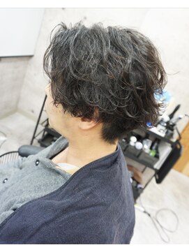 ヘアテリア リュウ 大塚(hair teria ryu) メンズパーマ/無造作パーマ/センターパート