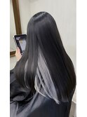 小顔20代30代外国人風カラー/グレー×ブルー