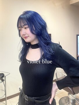 シオ(Sio.) 初ブリーチカラー☆ violet blue