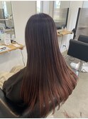 髪質改善ストレート　ロング