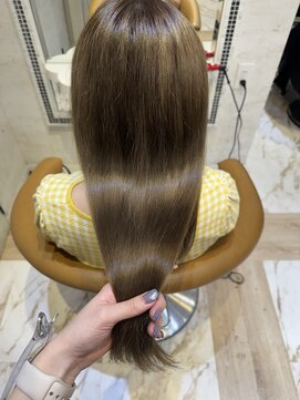 ロンドローズ 名古屋(Lond damaskRose) 学割 ブリーチなしダブルカラー ブリーチ 髪質改善 ボブ 855