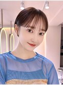 くびレイヤーエモージュ愛されショートボブ艶髪マッシュハンサム
