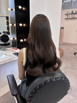 エトバイイオエ(et by ioe) 黒髪/ボブルフ/ネビージュ/小顔/ワンレン/髪質改善/グレージュ