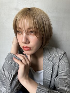 ロンドエニカ 大宮(Lond enika) 黒髪ボブルフネビージュ小顔ワンレンスペインカール大宮