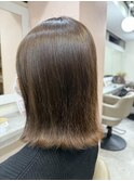 外はねワンカールのボブパーマ