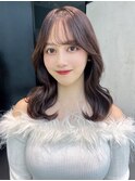 似合わせカットフェミニンロングメルティカラー_F0402