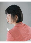 ぱつっと丸みボブ