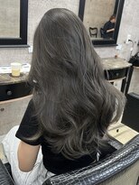 ラフヘアデザイン(Raf hair design)&nbsp;バレイヤージュコントラストハイライトインナーカラーボブ