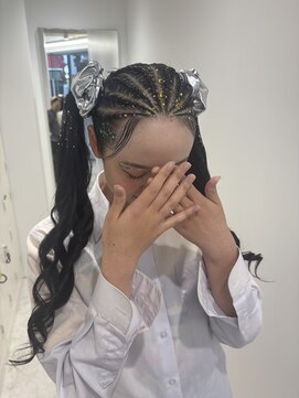 ブラウン(Brown) #haru 体育祭コーンロウ