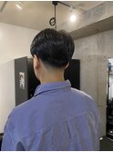 メンズカットフェードテーパーフェードセンターパート