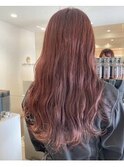 ゆるふわ大人暗髪ピンクラベンダー/ブリーチなし