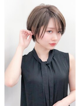 アグ ヘアー ネスト 茨木店(Agu hair nest) 大人ショートボブ 20代30代40代ヘア 小顔 大阪クビレ茨木