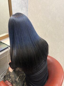ヘアーガーデン アストレア(HAIR GARDEN ASTRAEA) ブルーブラックエンドカラー#ダブルカラー#艶髪