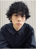 MEN’S HAIRブルーブラックシャドウパーマ