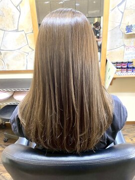 ヘア サロン ハラダ 笠寺店(Harada) イルミナカラー/ミディアムロング/艶カラー