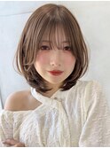 Say.レイヤーミディアヘーゼルグレージュミディアムレイヤー青山
