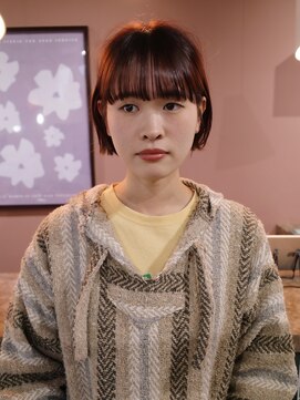 ピュー(Piu-) 【ミニボブ/阿部達哉】ショートボブ/暖色カラー