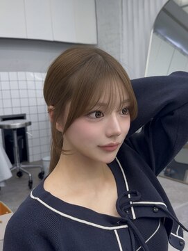 アマトウキョウ 表参道(AMA TOKYO) レイヤーカット 韓国ヘア 顔周りカット高島大登