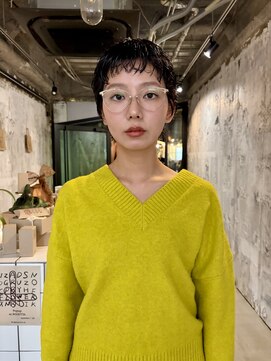 ロジェッタバイスノッブ(ROJETTA by snob) 【ショートウルフ　癖毛パーマ】