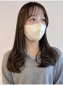 柔らか透明感/ブリーチなし/オリーブブラウン/大阪梅田