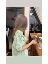 BRIDGE HAIR 【ミルクティーベージュ/平田晶】ブリーチカラー/レイヤーカット