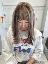スイクロップエス(sui.cropes)&nbsp;ワンホンレイヤー/ミルクティーブロンド/ダークブルー/辻堂