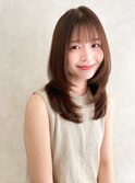  【TLUUSミルクティーブロンドワンホンレイヤーダークブルー】