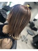 透明感ミルクティーグレー