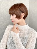 ハンサムショート/丸みショートボブ/20代30代40代50代/顔周り