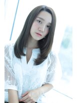 ヘアーデザイン リマ(Hair Design Lima)&nbsp;『Lima』かきあげバングで大人可愛いツヤセミディ