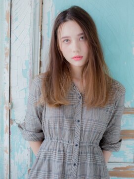 プランタンバイフラミューム 大和店(PRINTEMPS by flammeum) マロンベージュのグラデカラー重めかきあげロング【大和】