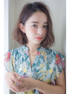 シー バイ ロンド 新宿(Sea by Lond) 大人可愛い耳掛けボブヘアー【福島泰】