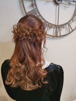 ヘアセットサロン ミント(Hair set salon MINT)&nbsp;お花ハーフアップ
