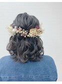 袴用ヘアアレンジ☆ハーフアップ☆卒業式にオススメ！
