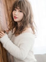 ふわ抜けSラインカール☆美人オーラ格上げセミロング♪